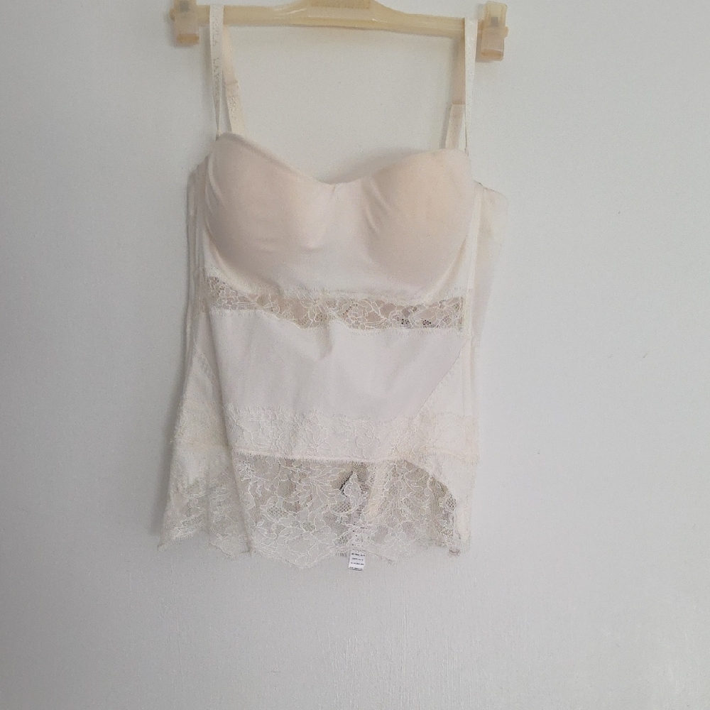 La Perla Cream (Off White) Lace Camisole/ Bustier